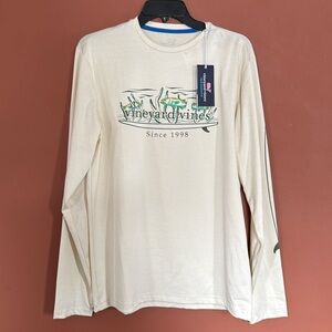 NWT Vineyard Vines Coral and Fish Surf Harbor Performance Tee size Small